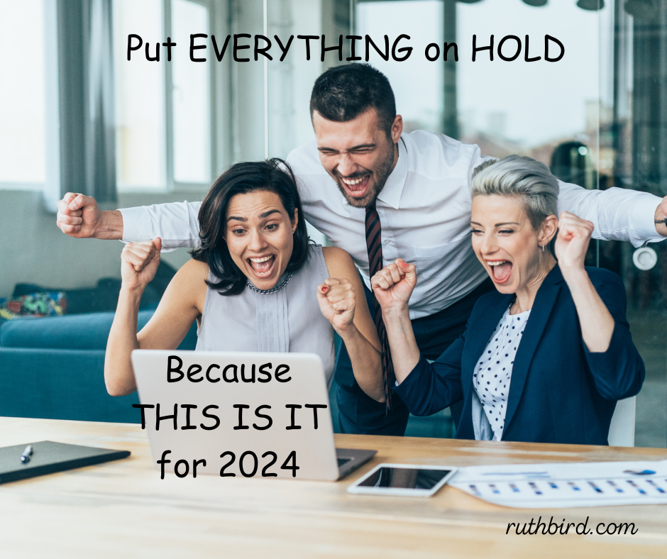 Put EVERYTHING On HOLD For 2024
